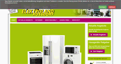 Desktop Screenshot of elektroland-rossdorf.de